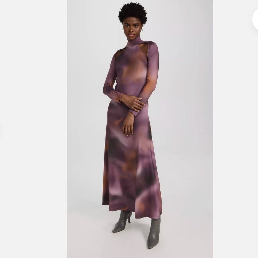 ROKH Shoulder Cutout Dress